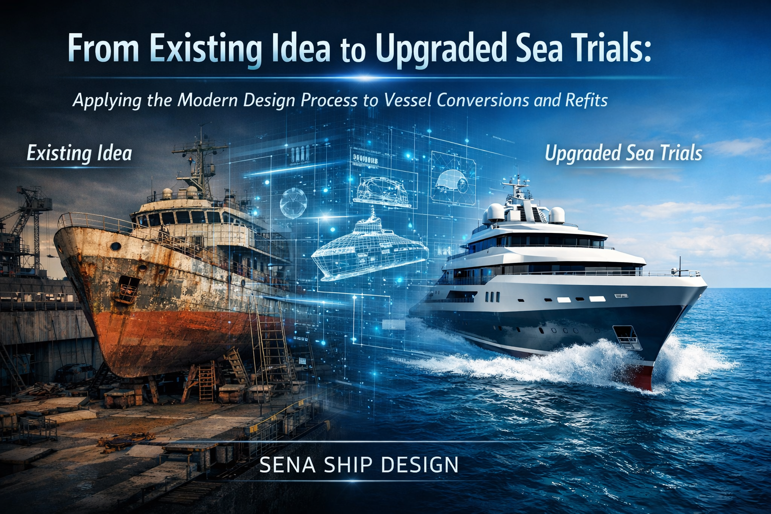 From Existing Idea to Upgraded Sea Trials: Applying the Modern Design Process to Vessel Conversions and Refits