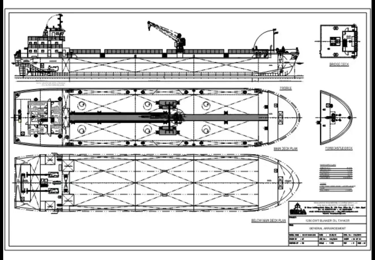 1200 TON BUNKER BARGE 3 1200 ton bunker tanker_SENA SHIP DESIGN